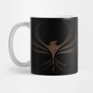 PHOENIX POWER Gold, Retro Design, Rings Mug